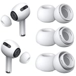[3 Çift] Yedek Kulaklık Uçları - AirPods Pro 1. ve 2. Nesil İle Uyumlu, Gürültü Azaltma Delikli, AirPods Pro İçin Silikon Kulaklık Uçları, Taşınabilir Saklama Kutusu ve Şarj Kasesine Uygun (S/M/L)