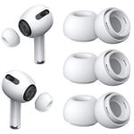 [3 Çift] Yedek Kulaklık Uçları - AirPods Pro 1. ve 2. Nesil İle Uyumlu, Gürültü Azaltma Delikli, AirPods Pro İçin Silikon Kulaklık Uçları, Taşınabilir Saklama Kutusu - Seçenekler: Small, Medium, Large