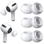 [3 Çift] Yedek Kulaklık Uçları - AirPods Pro 1. ve 2. Nesil İle Uyumlu, Gürültü Azaltma Delikli, AirPods Pro İçin Silikon Kulaklık Uçları, Taşınabilir Saklama Kutusu - Seçenekler: Small, Medium, Large