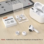 [3 Çift] Yedek Kulaklık Uçları - AirPods Pro 1. ve 2. Nesil İle Uyumlu, Gürültü Azaltma Delikli, AirPods Pro İçin Silikon Kulaklık Uçları, Taşınabilir Saklama Kutusu - Seçenekler: Small, Medium, Large
