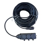 3 Lü Kauçuk Seyyar Uzatma Kablosu 20 metre 3x2.5 mm