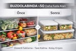 3’lü Modüler Buzdolabı Saklama Kabı Seti Düzenleyici Organizer Kutu (Beyaz)