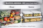 3’lü Modüler Buzdolabı Saklama Kabı Seti Düzenleyici Organizer Kutu (Beyaz)