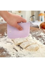 3 Parça Plastik Pasta Hamur Krema Şekillendirici Kesici Kazıyıcı Dekoratör Spatula Set