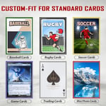 3 Renkli Ticaret Kartı Kılıfları, Plastik Kart Kılıfları MTG Kartları, TCG Kartları, Sihirli Kartlar, Beyzbol Kartları, Yugioh Kollu, Futbol Kartları, Spor Kartları (Stil 3)