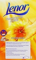 3 x Lenor Tumbe Kurutucu Çarşafı Paket başına 34 - Yaz Esintisi - 102 Yaprak