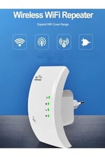 300Mbps Wi-Fi Sinyal Güçlendirici - 2.4G Wi-Fi Tekrarlayıcı Geniş Menzilli Beyaz REPEATER