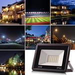 30W LED spot, dış mekan 3000lm LED duvar spot lambası, dış mekan spot ışığı, soğuk beyaz 6000 K su geçirmez IP66 LED ışıklı spot, atölye garaj bahçe için