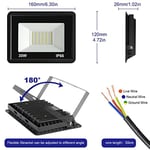 30W LED spot, dış mekan 3000lm LED duvar spot lambası, dış mekan spot ışığı, soğuk beyaz 6000 K su geçirmez IP66 LED ışıklı spot, atölye garaj bahçe için