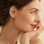 316L Cerrahi Paslanmaz Çelik 3 Çift Kıkırdak Küpe Seti Kadın Erkek Unisex Tek Taşlı Dikdörtgen Küpe Gümüş Renk Minimal Helix Tragus Cartilage Piercing Küpe Seti Günlük Kullanım Şık Takı