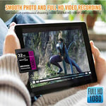 32 GB Hafıza Kartı, Professional 1000 x Sınıf 10 Kart U3 Hafıza Kartı Uyumlu Bilgisayar Kameraları ve Video Kameralar, 95 MB/sn'ye kadar Kamera Hafıza Kartı, Mor/Siyah