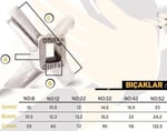 32 no Et Kıyma Makinesi için 4 Kanatlı Bıçak Çelik Ayna Bıçağı Ömürlük Türk Malı Dövme Hava Çeliği
