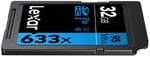32GB Lexar Professional 633x SDHC UHS-I cards, up to 95MB/s read 20MB/s write C10 V10 U1