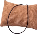 (3470) Deri Kolye Ipi Zincirli 45 Cm siyah 45 cm