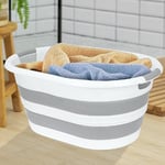 38 Litre Katlanabilir Silikon Çamaşır Sepeti Akordiyon Katlanır Sele Yer Kaplamayan Taşınabilir Ergonomik Kulplu Dayanıklı ve Hafif Depolama Sepeti Banyo ve Ev Kullanı - Seçenekler: 25 LİTRE, 38 LİTRE