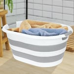 38 Litre Katlanabilir Silikon Çamaşır Sepeti Akordiyon Katlanır Sele Yer Kaplamayan Taşınabilir Ergonomik Kulplu Dayanıklı ve Hafif Depolama Sepeti Banyo ve Ev Kullanı - Seçenekler: 25 LİTRE, 38 LİTRE