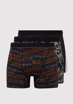3lü Baskılı Siyah Boxer Seti 0911420-900