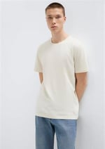 3lü Bisiklet Yaka Erkek Basic Tişört Slim Fit/Dar Kesim 0611784-70490