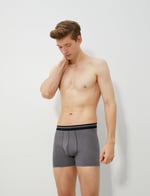 3'lü Boxer Seti Ekoseli Pamuklu