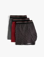 3'lü Boxer Seti Oyun Baskılı Çok Renkli