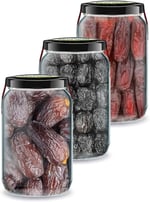 3'lü Gurme Hurmalar Kudüs Hurması Medine Hurması Acve Hurma 3x660cc. Bi Kavanoz Jumbo Seçme Hurmalar