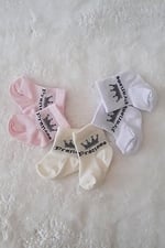 3lü Kız Erkek Bebek Yenidoğan Çorap Pamuklu Likralı Esnek