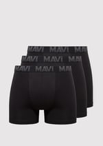 3lü Siyah Basic Boxer Seti 0911504-900
