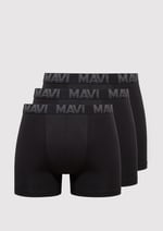 3lü Siyah Basic Boxer Seti 0911504-900