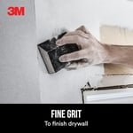 3M Açılı Zımpara Süngeri, İnce Kum, Islak veya Kuru Kullanın, Çok Amaçlı Zımparalama İçin Harika, Yıkanabilir ve Yeniden Kullanılabilir, İç ve Dış Projeler İçin Kullanın, Mükemmel Köşe/Detay Çalışması