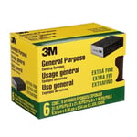 3M CP000-6P-CC Zımpara Süngeri Ekstra İnce Kumlu, 3-3/4
