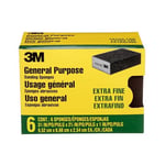 3M CP000-6P-CC Zımpara Süngeri Ekstra İnce Kumlu, 3-3/4