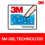 3M Klavyeler için Jel Bilek Desteği, Yatıştırıcı 3M Jel Teknolojisi ve Tüm Gün Rahatlık ve Destek için Saten Pürüzsüz Kapak, Dayanıklı ve Temizlemesi Kolay, 19 inç, Siyah (WR85B)