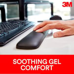 3M Klavyeler için Jel Bilek Desteği, Yatıştırıcı 3M Jel Teknolojisi ve Tüm Gün Rahatlık ve Destek için Saten Pürüzsüz Kapak, Dayanıklı ve Temizlemesi Kolay, 19 inç, Siyah (WR85B)