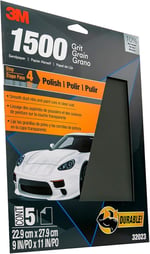 3M Wetordry Zımpara Kağıdı, 32023, 1500 Grit, 9 