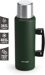 4 Camp Klasik Vakumlu Kulplu Çelik Termos 1.5 LT. Green ST-206