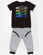 4 Cars Erkek Çocuk T-shirt Kapri Şort Takım
