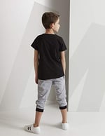 4 Cars Erkek Çocuk T-shirt Kapri Şort Takım