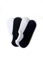4 Çift Pamuklu Patik Çorap Seti - Kaymaz ve Dikişsiz - Unisex Sneaker Çorabı