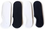 4 Çift Pamuklu Patik Çorap Seti - Kaymaz ve Dikişsiz - Unisex Sneaker Çorabı