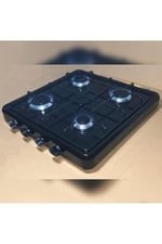 4 Gözlü Doğalgazlı Set Üstü Ocak, brc200014012025, Siyah