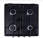 4 Gözlü Doğalgazlı Set Üstü Ocak, brc200014012025, Siyah