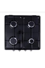 4 Gözlü Doğalgazlı Set Üstü Ocak, brc200014012025, Siyah