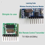 4 Kanal 433Mhz RF Alıcı Verici Kit - 1527 Formatını Öğrenebilir