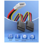 4 pin molex to 2 x sata dişi power çevirici kablo ıde sata power çevirici 30cm