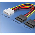 4 pin molex to 2 x sata dişi power çevirici kablo ıde sata power çevirici 30cm
