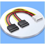 4 pin molex to 2 x sata dişi power çevirici kablo ıde sata power çevirici 30cm