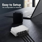 4 Portlu PoE Genişletici, 3 PoE Çıkışında 1 PoE, IEEE802.3af/PoE Powered Geçiş Anahtarı, 100Mbps Ethernet, DIN Ray ve Duvara Montaj