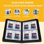 40 Cepler Kademeli Kart Bağlayıcı, Toploading PSA Levha Tutucu Albümü, PU Deri Kademeli Kart Depolama Bağlayıcı, Premium 4 Cep PSA Kart Bağlayıcı Albümü Kollu