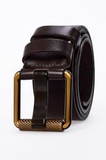 (407) Erkek%100 Hakiki Deri Sarı Borulu 4,5 cm Kot Kemeri-1