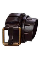 (407) Erkek%100 Hakiki Deri Sarı Borulu 4,5 cm Kot Kemeri-1